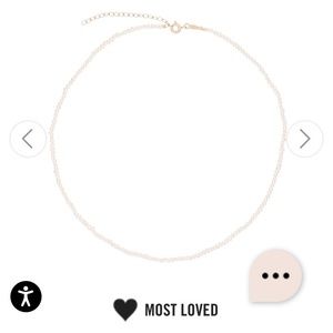 Tiny pearl necklace - 16-18 length with gift box